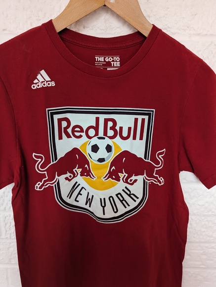 Adidas The Go-To Tee - New York Red Bull T Shirt - Size S - Red - P2P 19" - Picture 6 of 7